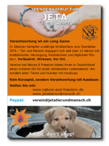 Jeta Tier & Mensch - adobt, don´t shop